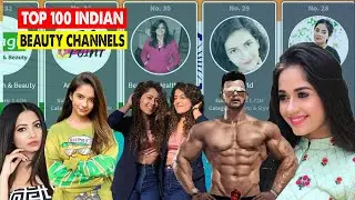 Top 100 Makeup/Beauty Channels of India (2021) | Best Beauty Bloggers in India | Data Army