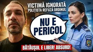 Politista care nu vrea sa emita ORDIN DE PROTECTIE! Batausul Nu prezintă pericol social ca ma bate
