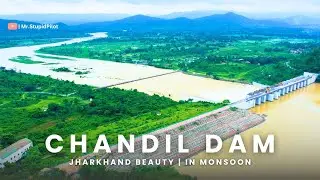 “Chandil Dam Jharkhand 🌿 Panoramic Drone View of River & Mountains”