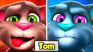 Talking Tom Funny Gameplay 😂💜💙💚🍑🥰🍓🌹🎇😍💖💫🥳🥁🤩