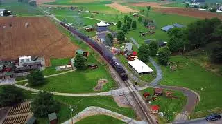 Strasburg Railroad by drone