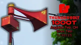 Sick Thunderbolt 1000T Siren Test - Alert - Auglaize Twp, OH