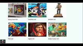 Online Art Gallery AngularJS  NodeJS Project