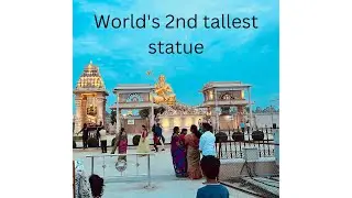 Wow😍 World's 2nd tallest sitting statue🙏 #viral #trending #super #statue #hyderabad  #ramanujacharya