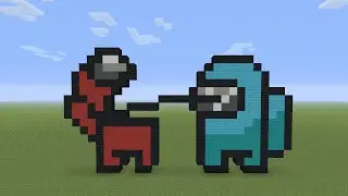 Minecraft Pixel Art - Among Us Kill