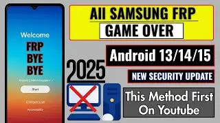 🔓 How To Remove Google FRP Lock On Any Samsung Phone | 📱 Android 13/14/15 | 💯 100% Working | 🚫 No PC