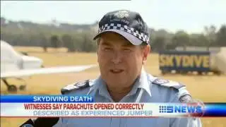 A skydiver has died after a tragic parachuting accident just North of Melbourne.