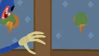 Nightmare huggy wuggy Chase scene - Dc2 animation - Poppy playtime chapter 3