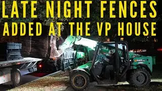 New fences up at Treasury and the Vice President's house due to election violence fears.