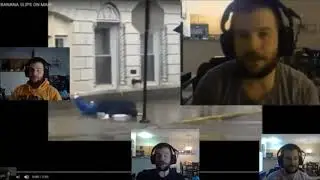 Me Reacting to Me Reacting to Me Reacting to Me Reacting to Me Reacting to BANANA SLIPS ON MAN