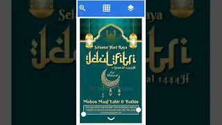 Cara Mudah Desain Ucapan Hari Raya Idul Fitri di Android dengan Aplikasi Pixellab