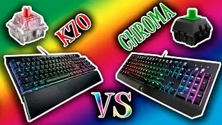 Corsair K70 RGB VS Razer Blackwidow Chroma | Comparativa de Sonido e Iluminación RGB