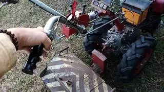 Motor Sich walk-behind tractor kill switch in action