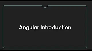 Learn Angular/ Introduction to Angular  #1 / Angular Building blocks