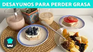 3 DESAYUNOS para PERDER GRASA ABDOMINAL 🫐🍎  | Dieta para Perder Grasa