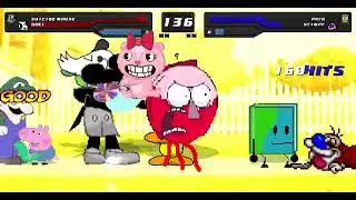 Mugen Request Suicide Mouse, Doki, Book & Weegee VS Pato, Stimpy, George Pig & Giggles