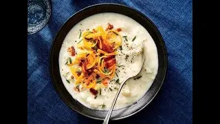 Loaded Baked Potato-Style Cauliflower Soup | Live