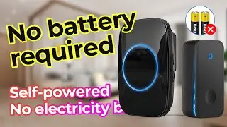 Self Powered Waterproof Wireless DoorBell Door Bell Chime Ring No Battery EU UK US Plug Smart Home