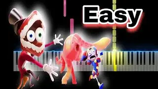 The Amazing Digital Circus Ep 2 Credits Theme (Easy Piano Tutorial)