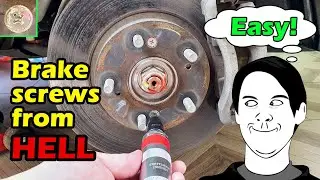Removing brake rotor screws - this time I got it right!