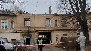 Одесса. 25 января 2024. Ночные атаки и прилёты.