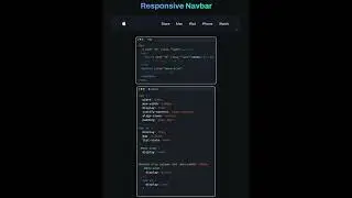 Responsive Navbar (html css 