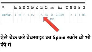 How to Check Website Spam Score | Website spam score checker | #Techiabhi