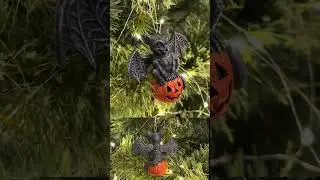 Meet the Spooky Gargoyle on a Pumpkin Ornament! 🖤  #spookydecor  #halloween #hallowendecor #spooky