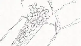 Fight scene animation made in flipaclip.