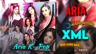 Aria K-pop | Tere Naino Mein | Alight Motion Preset |Ae Inspired Alight Motion Preset | xml |Preset?