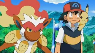 ash's monferno evolves into infernape