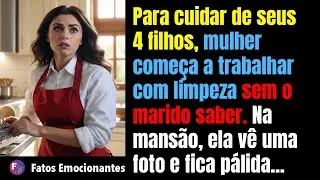 PARA CRIAR 4 FILHOS, A MULHER COMEÇA A TRABALHAR COM LIMPEZA ESCONDIDA DO MARIDO E TEM UMA SURPRESA