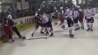 Gruppenschlägerei Hammer Eisbären gegen die Schönheider Wölfe