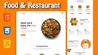 Building a Food Website with HTML, CSS, and JavaScript | Beginner Project (2025)