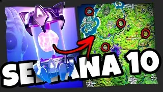 ARTEFACTOS ALIENIGENAS fortnite semana 10 👾 // todas las ubicaciones ¿¿DONDE ESTAN??
