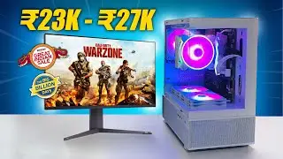 ₹23K - ₹27K Full Set-UP PC Build with monitor | under 30000 full pc build | great indian festival