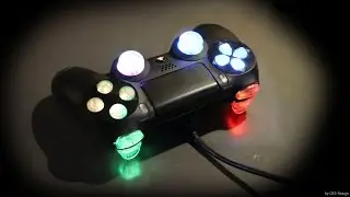 Custom PS4 Controller "black rainbow" by CKS-Design