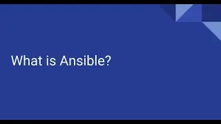 What is Ansible?
