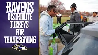 Ravens Distribute Turkeys to Families for Thanksgiving | Baltimore Ravens