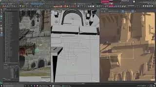 Alchemists home. 3D poly modeling. Maya. part 08