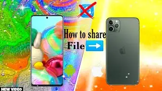 How to transfer file android to iPhone | share data iOS to apk | How to share file android to iPhone