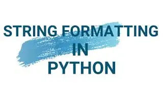 String Formatting in Python | Python programming in Hindi
