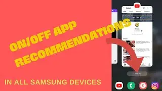 How to Enable/Disable App RECOMMENDATIONS in Samsung Phones | Stop Showing App Recommendations