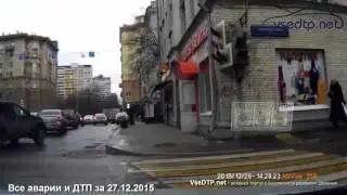 Дорожные войны, все аварии и ДТП за 27.12.2015