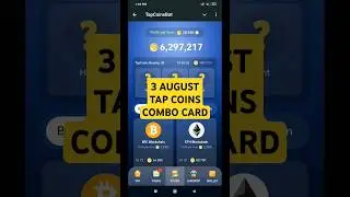 3 AUGUST - TAP COINS - 320K COMBO CARDS