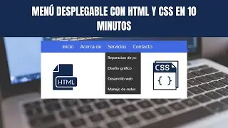 Menú desplegable con HTML y CSS en 10 minutos
