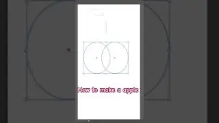 how to make apple in adobe illustrator| drwaning #youtuber #adobeillustrator #shortvideo