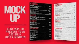 How To Design Flyer Mockup in Photoshop | Adobe Photoshop Tutorial