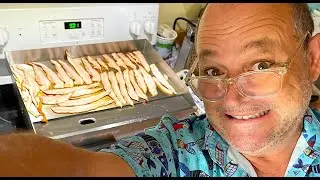 Electric griddle test cooking kid favorite egg-in-the-basket recipe and more! Dyna-Living 22