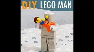 Lego man - DIY recycled cardboard 